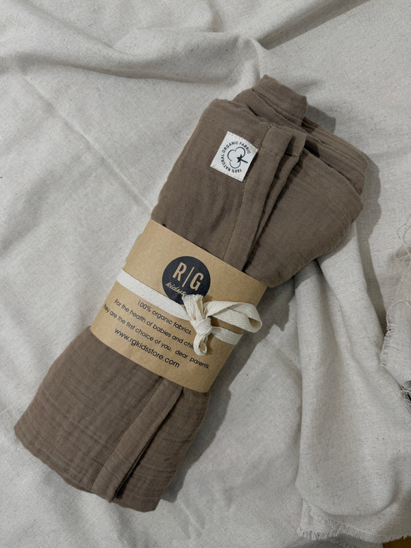 Ring-Sling-Babytragetuch | 100 % Baumwolle | Ab der Geburt | Gold- & Silberringe | RG Brand | RG370