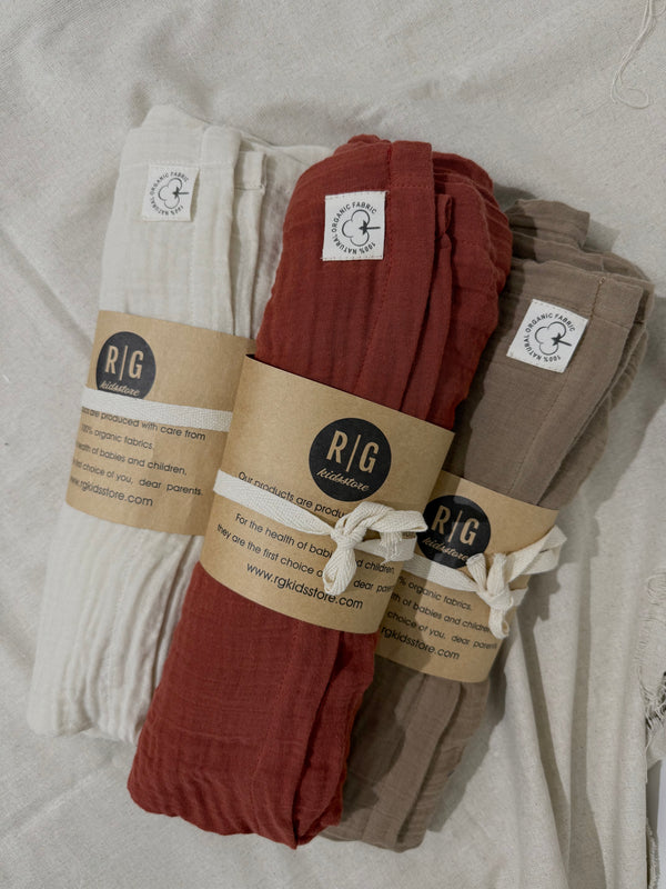 Ring-Sling-Babytragetuch | 100 % Baumwolle | Ab der Geburt | Gold- & Silberringe | RG Brand | RG370