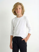 Genç Basic Uzun Kollu Pamuk Tişört | Günlük Rahat | Kız & Erkek | 9-15 Yaş | RG3701