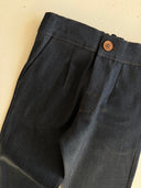 Bebek Yumuşak Denim Kot Pantolon | 6 Ay – 3 Yaş | Mavi & Lacivert | Esnek, Rahat, Bol Kesim