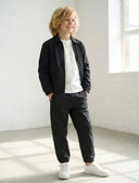 Fermuarlı Kız ve Erkek Çocuk Kot Ceket & Mont