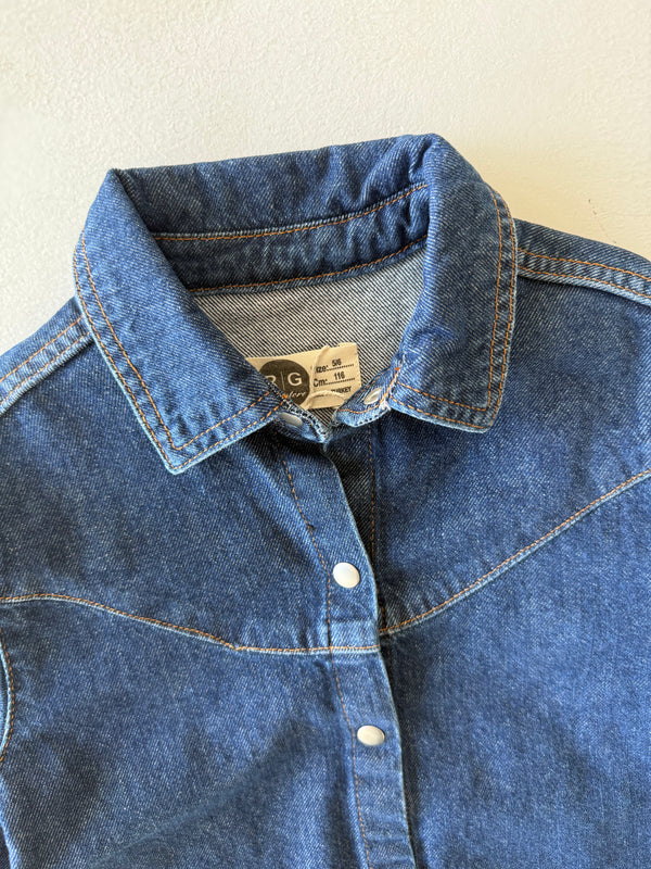 Kız & Erkek Genç Oversize Fit Kot Ceket – Rahat Kalıp, Günlük Stil | RG6062