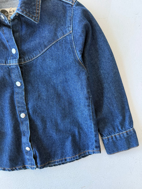 Kız & Erkek Genç Oversize Fit Kot Ceket – Rahat Kalıp, Günlük Stil | RG6062
