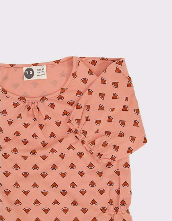 Çocuk Karpuz Baskılı Elbise - RG brand