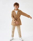 Kinder-Trenchcoat mit Bindedetail und Knöpfen vorne