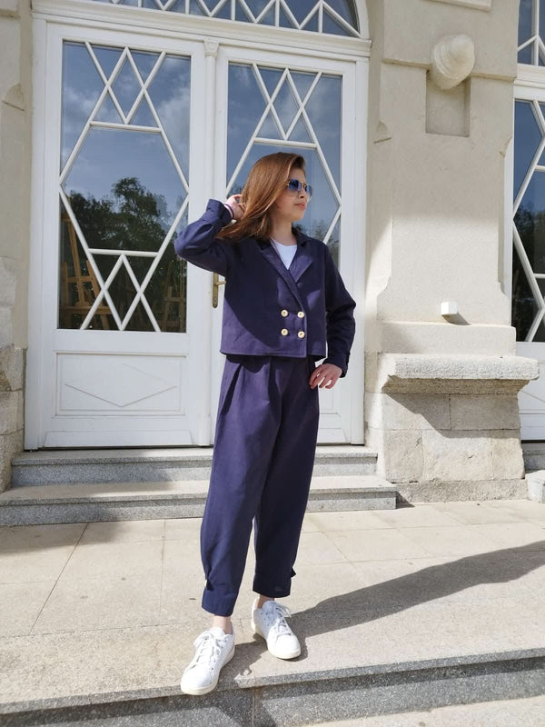 Genç Keten Ceket Pantolon Takım - RG brand