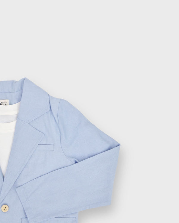 Erkek Çocuk Pamuk Keten 3’lü Takım | Tişört, Pantolon & Ceket | 9–15 Yaş | RG Brand | RG3361