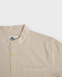 Young Linen Anti-Sweat Collar Long Sleeve Shirt