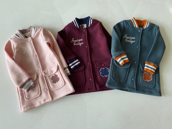 Collegejacke für Mädchen mit Druckknöpfen | 3–9 Jahre | RG Brand | RG1497