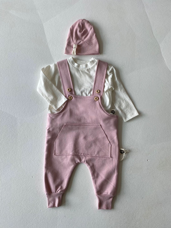 Baby Kangaroo-Pocket Jumpsuit and Beanie Set | 0–24 Months | RG Brand | RG304