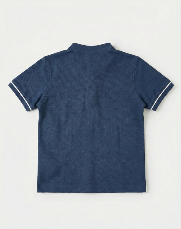 Kinder-T-Shirt mit Knopfdetail und Richterkragen | RG1586