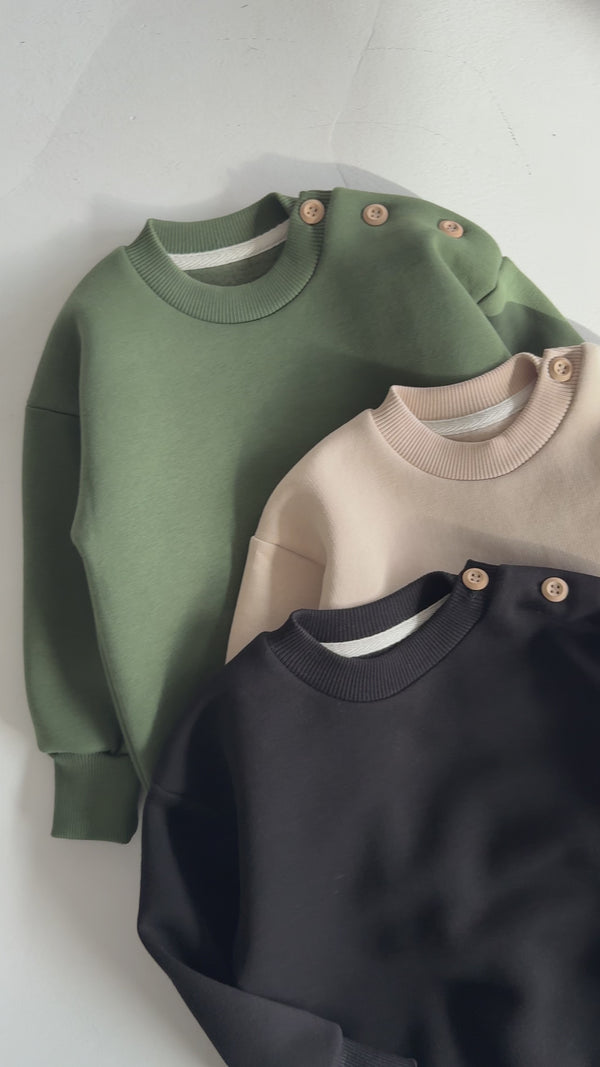 Baby-Pullover aus Baumwolle mit Knopfdetails | 6 Monate–4 Jahre | RG Brand | RG350