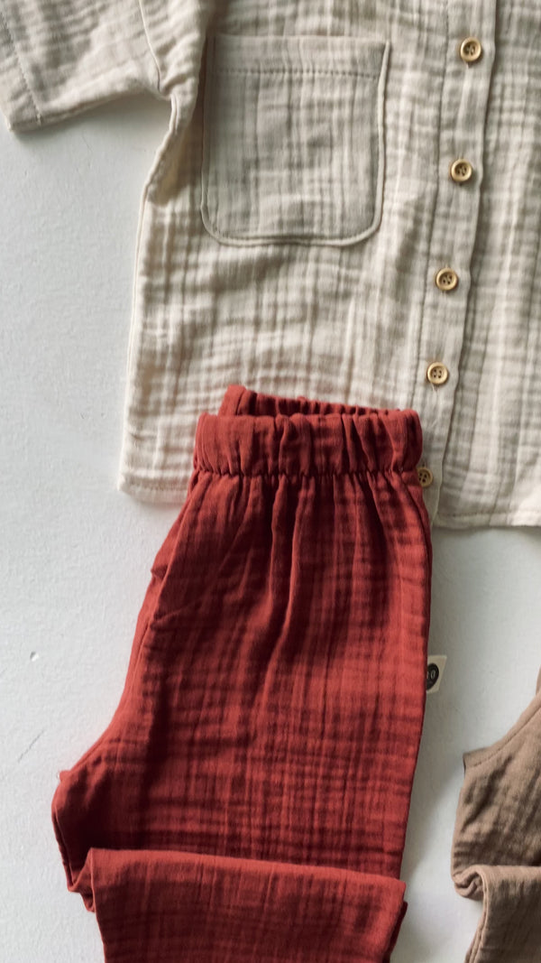 Pamuklu Müslin Bebek Takımı | RG Brand – Yumuşak ve Nefes Alabilir | RG368