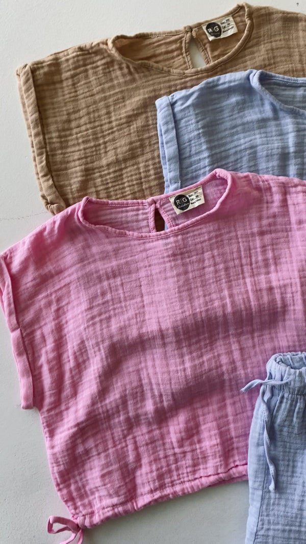 Musselin-Shorts-Set für Mädchen | 9–15 Jahre | RG Brand | RG3389