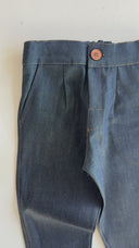 Bebek Yumuşak Denim Kot Pantolon | 6 Ay – 3 Yaş | Mavi & Lacivert | Esnek, Rahat, Bol Kesim