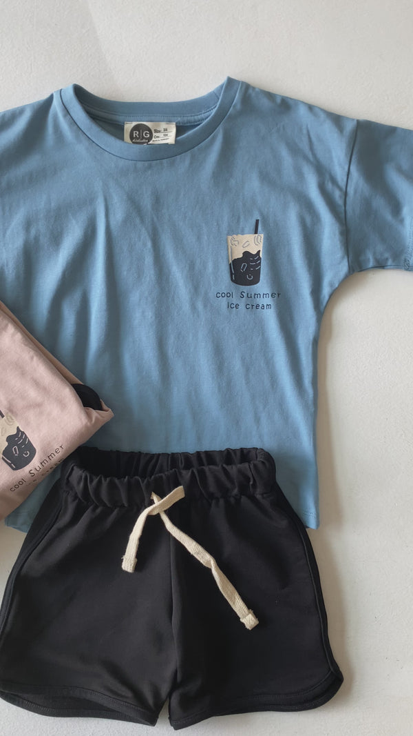 Unisex Kinder-Set aus 100 % Baumwolle mit T-Shirt und Shorts | 3–9 Jahre | RG Brand | RG1559
