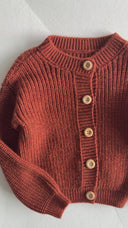 Baby Crew Neck Knit Cardigan