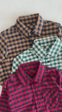 Baby Plaid Patterned Shirt