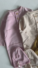 Baby Boy &amp; Girl Bamboo Romper and Beanie Set | Special Soft Fabric | RG brand