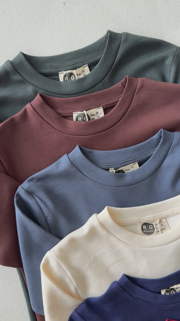 Kız Ve Erkek Çocuk Pamuk Basic Uzun Kollu Tişört | RG Brand | RG1703