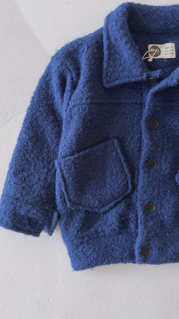Kinderjacke mit Knopfdetails und Taschen | Mädchen & Jungen | 3–9 Jahre | Puderrosa, Marineblau | RG Brand | RG1442