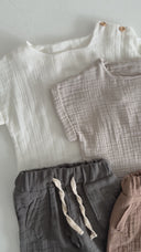 Muslin Baby Set | Shirt &amp; Pants 2-Piece Set