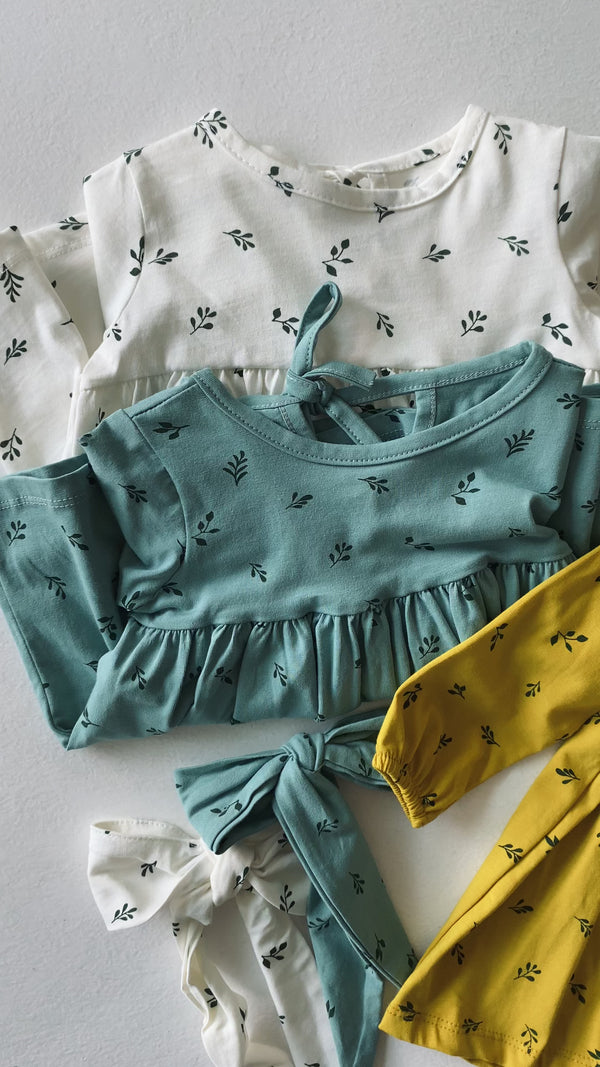 Baby Printed Dress & Hair Clip Set | RG321