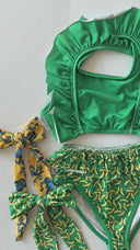 Girl's Quick Drying 2-Piece Bikini Set and Headband