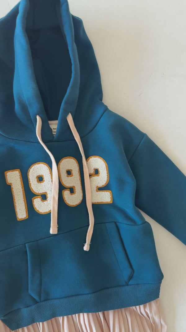 Kapüşonlu Kız Çocuk Etek Elbise | 3–9 Yaş | RG Brand | RG1499