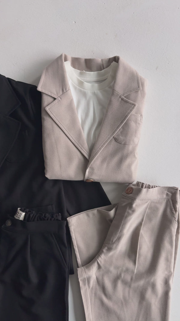 Erkek Çocuk Bej Takım Elbise | 9–15 Yaş | 3’lü Kombin | RG Brand | RG3711