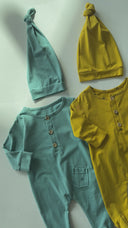 Organic Baby Rompers and Beanie
