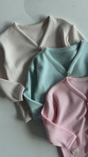 Unisex Button Detailed Baby Cardigan