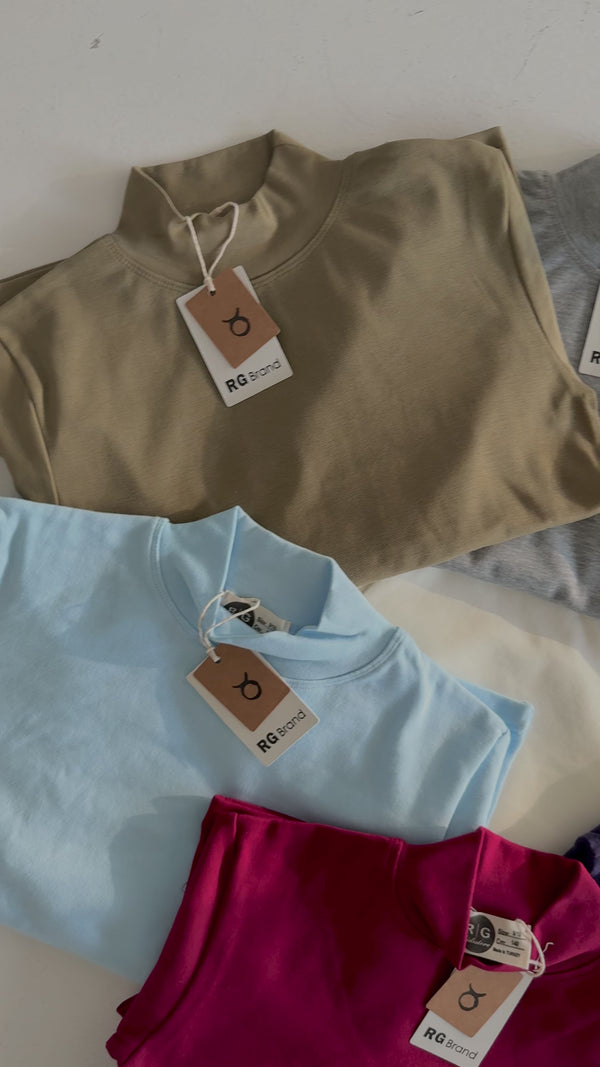 Kız Ve Erkek Çocuk Likralı Balıkçı Yaka Badi | RG Brand | 9–15 Yaş | RG3700