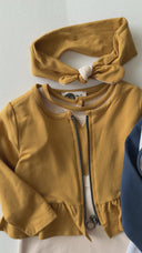 Детский комплект из платья и кардигана