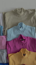 Kız ve Erkek Çocuk Boğazlı Yarım Balıkçı Badi – 3-9 Yaş | Likralı Uzun Kollu