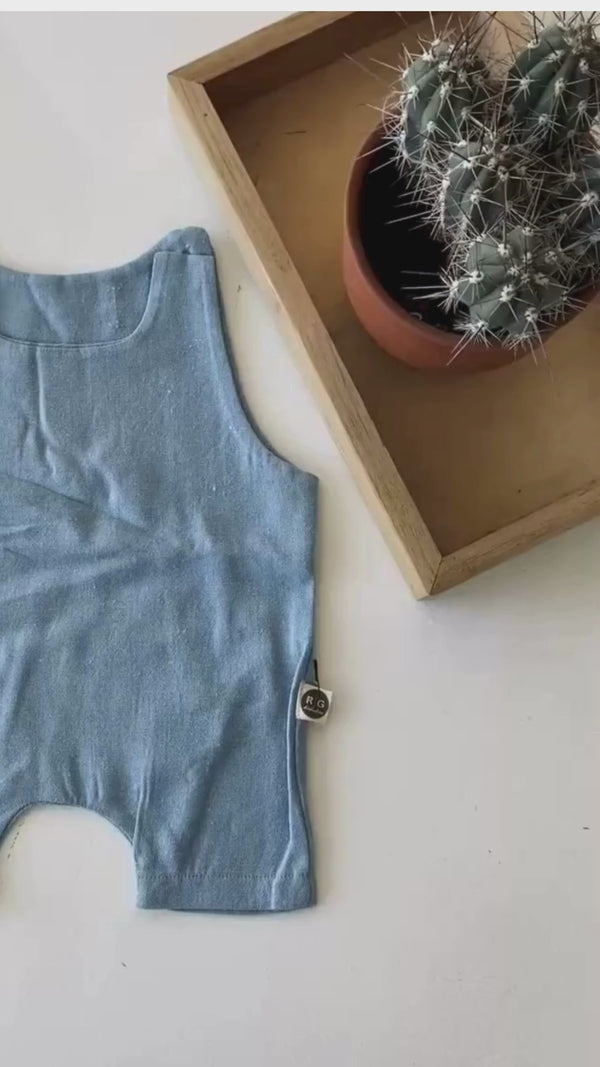 Unisex-Strampler aus Bio-Baumwollleinen für Babys | RG340