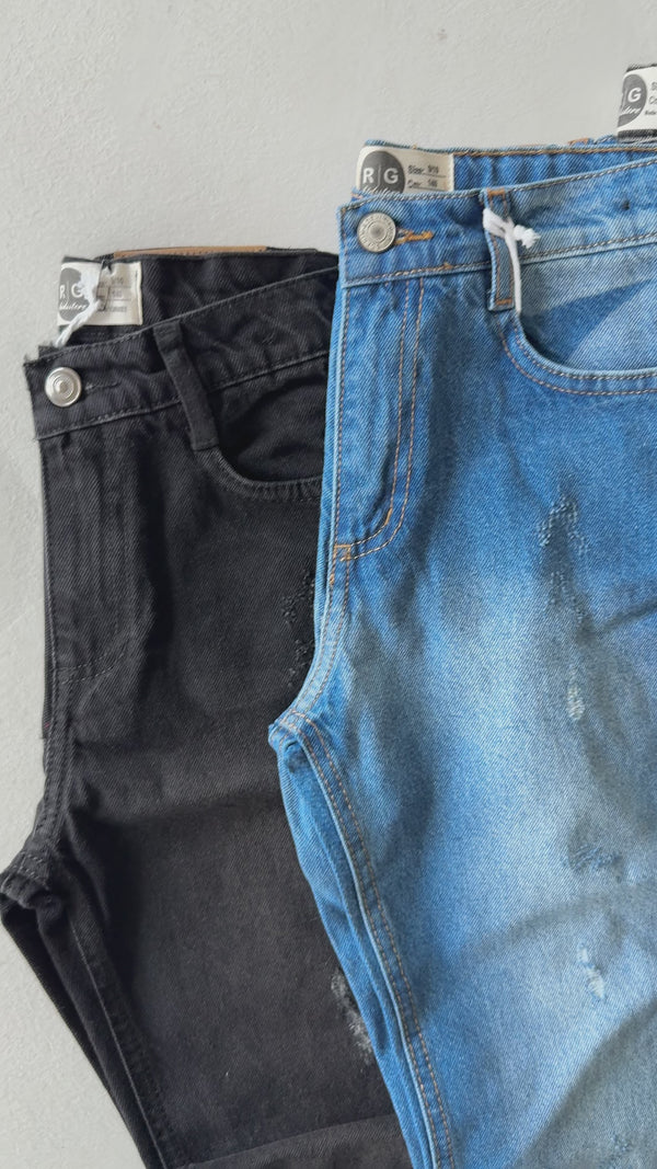 Regular-Fit-Jeans für Jugendliche | 100 % Baumwolle, bequemer Schnitt | Mädchen & Jungen | 9–15 Jahre | RG3398