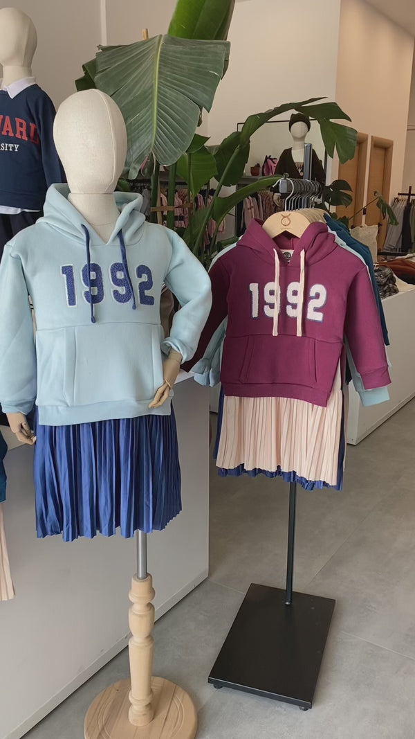 Kapüşonlu Kız Çocuk Etek Elbise | 3–9 Yaş | RG Brand | RG1499