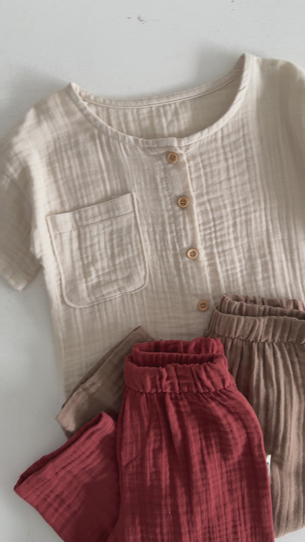 Pamuklu Müslin Bebek Takımı | RG Brand – Yumuşak ve Nefes Alabilir | RG368