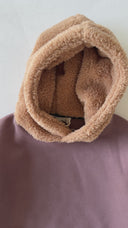 Children's Unisex Plush Detailed Winter Hoodie