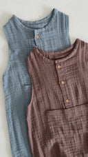 100% Cotton Baby Muslin Romper | RG Brand