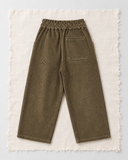 RG Brand RG1776 haki bol paça kadife çocuk pantolon, arka görünüm.
