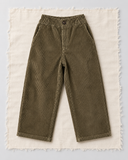 RG Brand RG1776 haki bol paça kadife çocuk pantolon, ön görünüm.