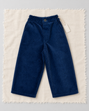 RG Brand RG1776 lacivert bol paça kadife çocuk pantolon, ön görünüm.