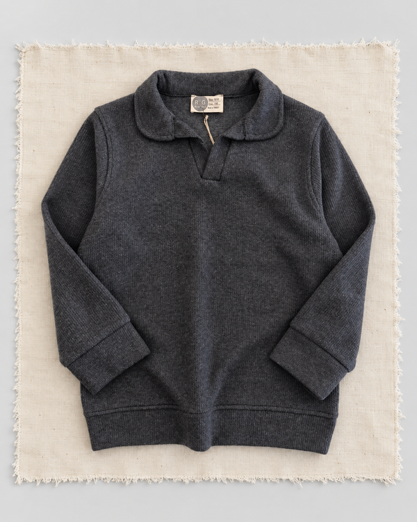 RG Brand RG3728 füme polo yaka Selanik kazak, ön görünüm.
