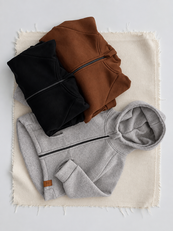 RG1791 çocuk sweatshirt gri, siyah ve kahverengi üç renk birlikte
