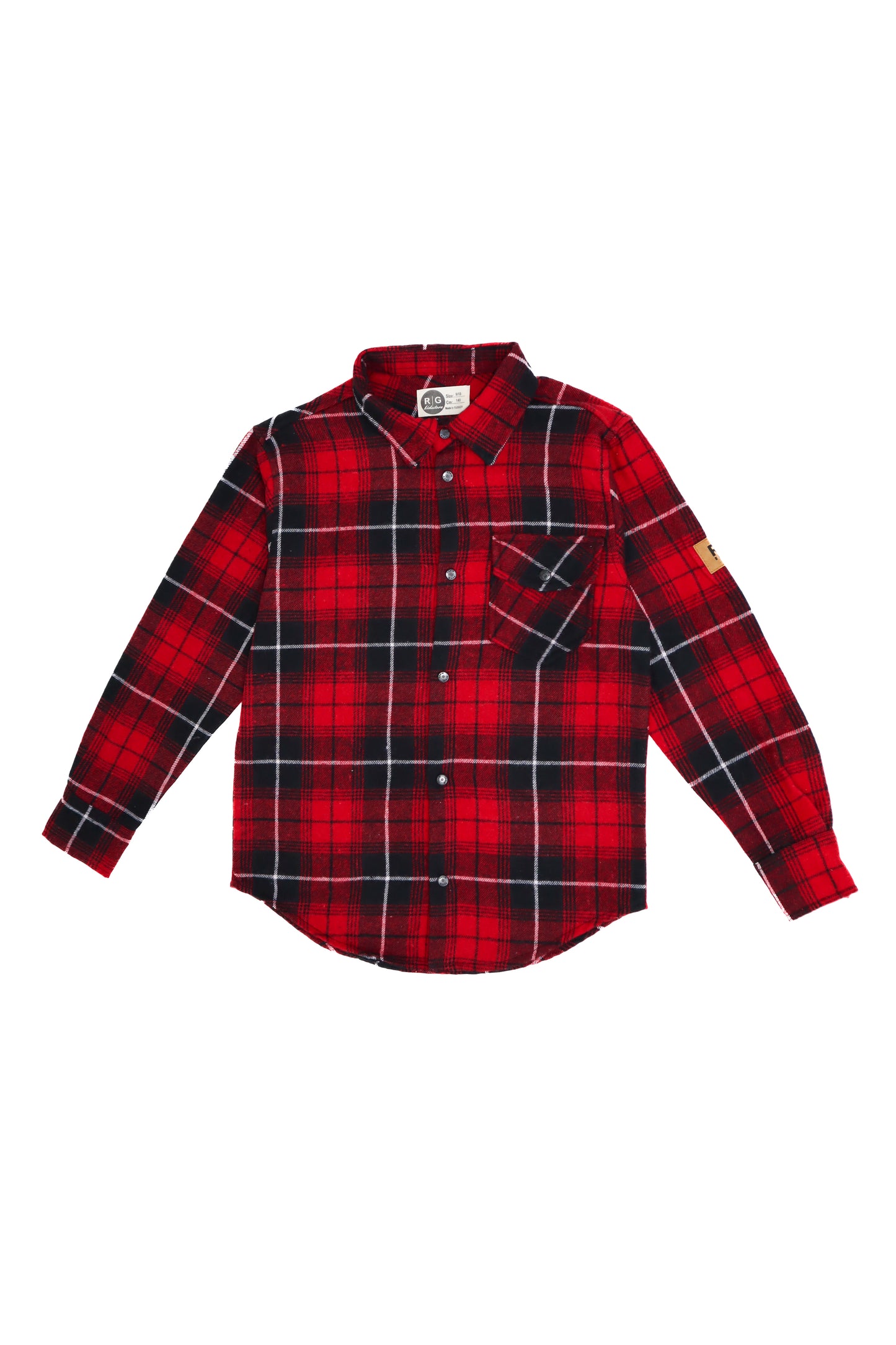 Teenage Front Snap And Pocket Detailed Lumberjack Shirt