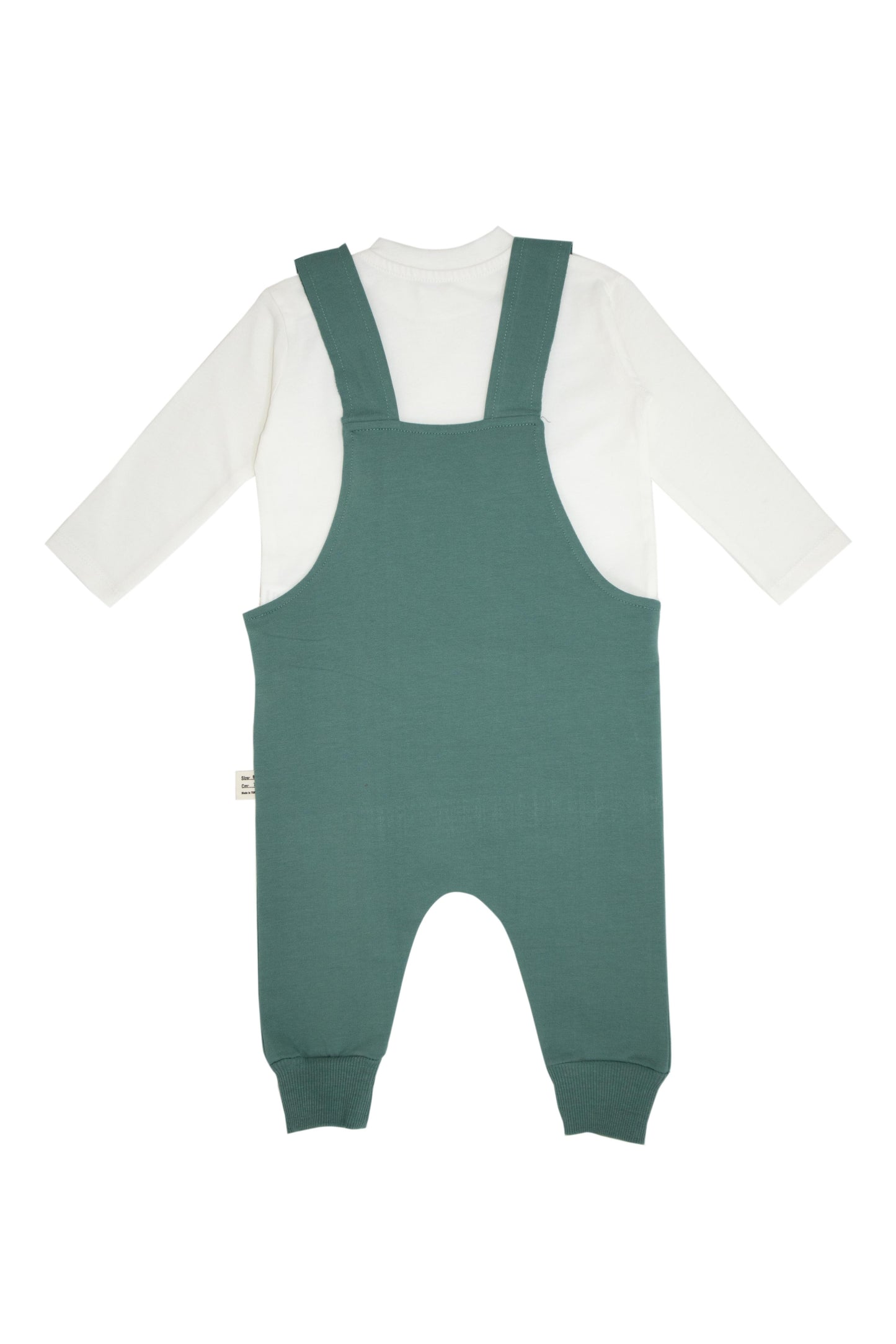 Baby Front Kangaroo Pocket Salopet-Badi Suit And Beret