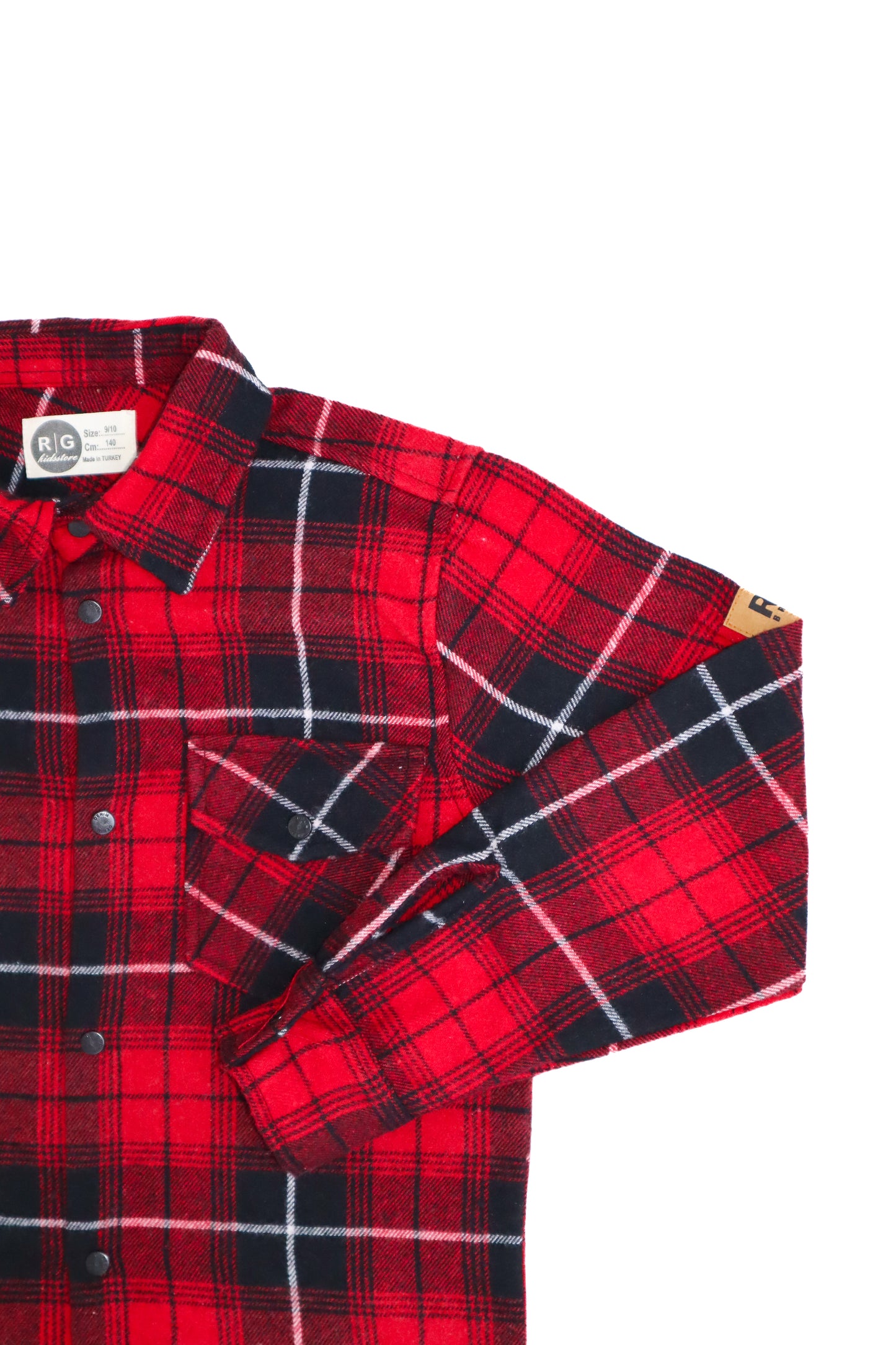 Teenage Front Snap And Pocket Detailed Lumberjack Shirt