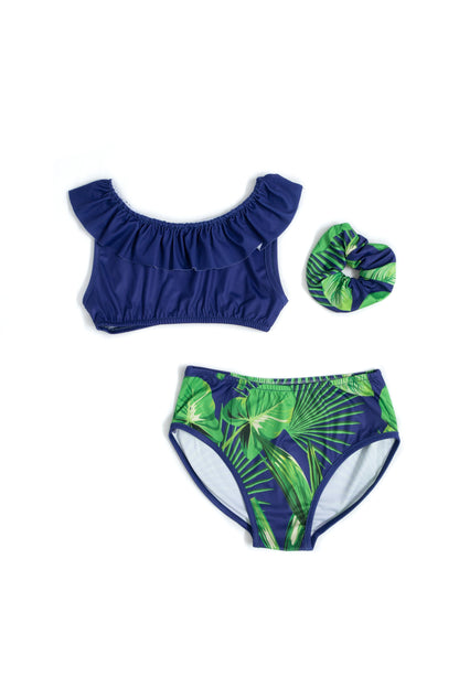 Young Girl's Quick Drying Swimsuit Set and Buckle